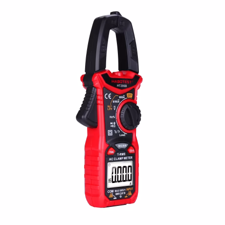 Habotest HT206B 6000 Counts Autorange AC Digital Clamp Meter with TRMS Temperature LPF Test