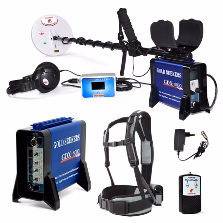 Hand Held Underground Metal Detector Gdx 8000 Gold Blue Treasure Hunting 3years,3 Years Quarter Professional 87*34*15cm GDX8000