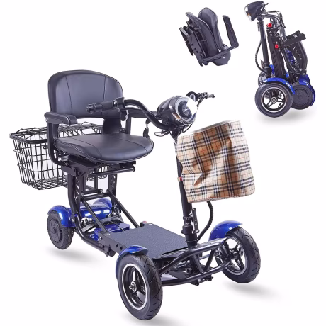 Health Care Supplies Lightweight Travel Electric Scooter Elderly 4 Wheel Electric Mobility Scooter For The Disabled