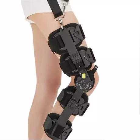HKJD Orthopedic Adjustable Leg Support Telescopic Hinged ROM Knee Brace Articulated Knee Brace Orthosis