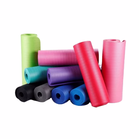 Home Gym Fitness Commercial ECO friendly NBR yoga exercise mat TPE rubber anti slip hot yoga and pilates mat bulk