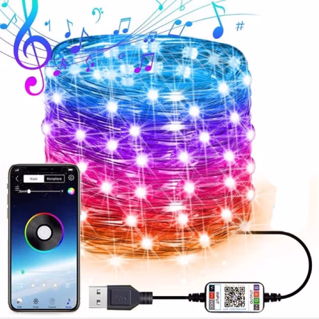 Hot-sale RGB Light Wholesale Manufacturer Directly Supplies APP Series RGB Four-wire 0.38 Copper Wire Festival