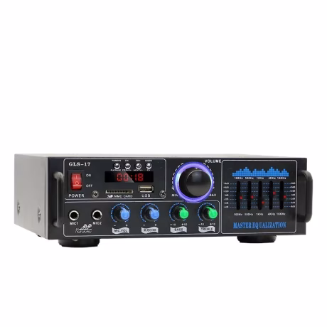 Hot Selling BT Karaoke Digital Stereo Echo Mixing Power Amplifier HiFi Mini Audio Amplifier Home Sound