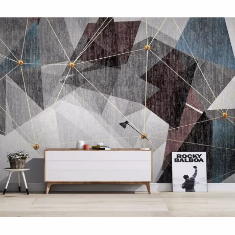 import nordic wall paper adhesive home decor wall mural 3d luxury geometric wallpaper