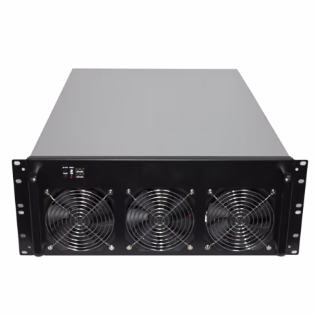 Industrial Chassis Gpu System 4u 6gpu 8gpu Support Server Empty Case with 6*12025 fans for cool down
