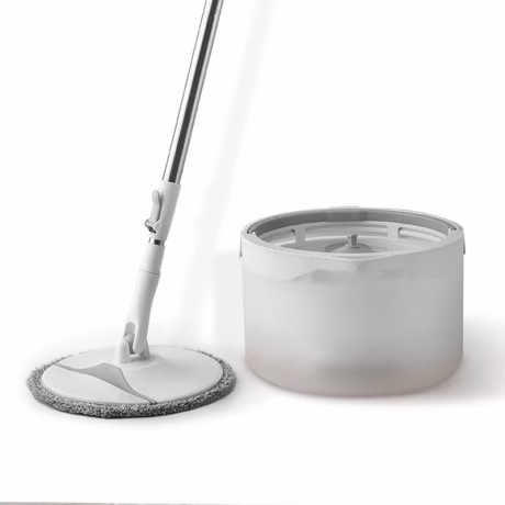 Jesun Quick Clean And Dry 360 Degree Single Bucket Low Level Wash Higher Level Dry Spin Magic Mop Bucket