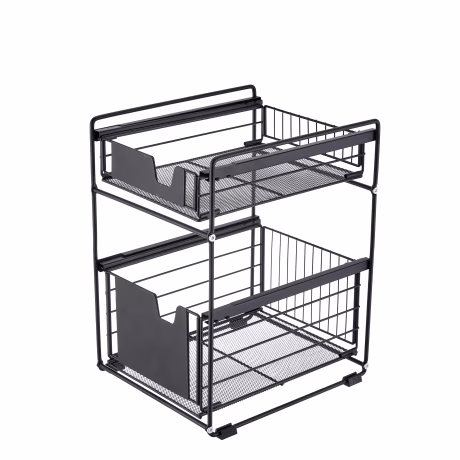 kitchen bathroom modern white drawer cabinet accessories potato onion storage basket containers spice rack under sink organizer