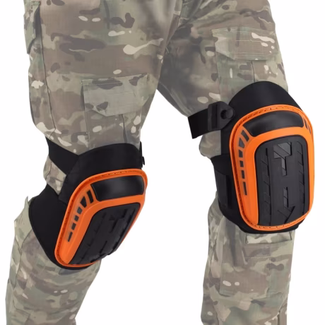 Labor Protection Knee Protection Thickened Tpu Hard Shell Orange Black Heavy-Duty Knee Protection Garden Home Decoration