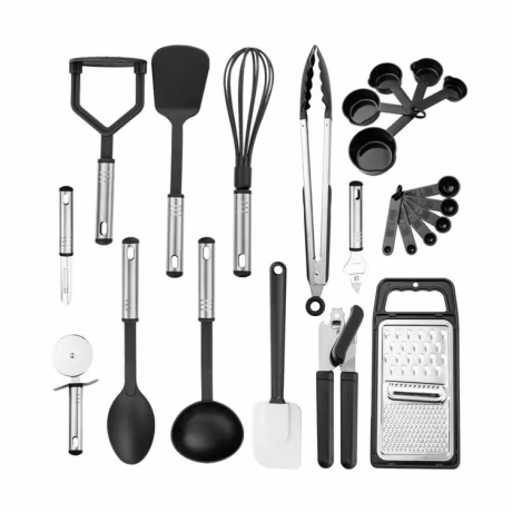 Latest Gadgets 2021 Innovative 23 Pieces Stainless steel Kitchen Tools and Home Nylon Gadgets Accessories Set