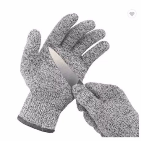 Level 5 Hppe Pu Palm Coated Cut Resistant Non-slip Oil Resistant Anti Cutting Safety Working Gloves