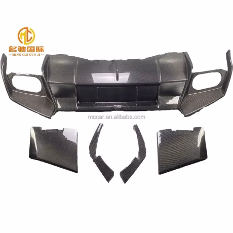 Man-sory style car bumper rear diffuser for Lamborghini HURACAN LP580 LP610 Carbon fiber diffuser