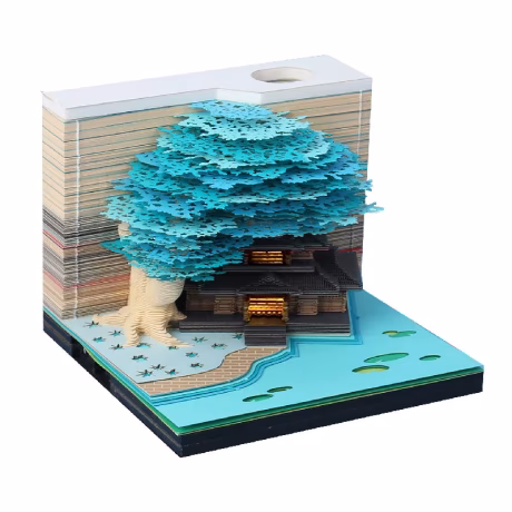 Marriage Tree Notepad Desktop Decoration Company Business Gift Luxury Gift 3D Memo Pad Custom Memo Pad Office Supplies