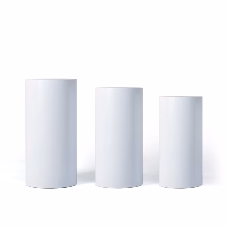 Metal Cylinder Pedestal Stand Round Metal Display Cake Stand for Wedding Party Events Supplies Home Decoration