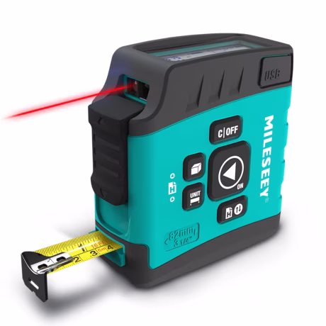 Mileseey Dt20 3 In 1 Digital Display Tape Measures Rechargeable Laser Measurement Tapes Laser Measuring Tape