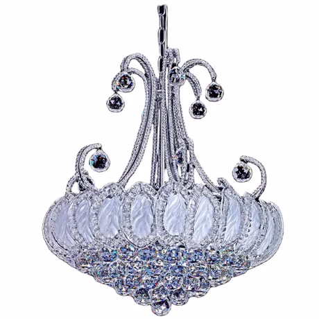 modern center light luxury large crystal chandelier high ceiling exotic lighting hotel engineering for house decoration