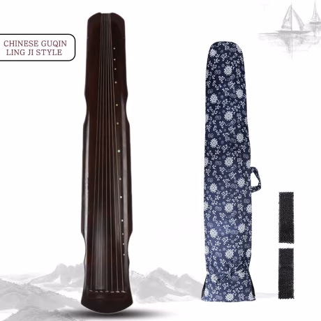 NAOMI Professional Guqin Instrument Chinese 7 String Zither Hun Dun Type Qin