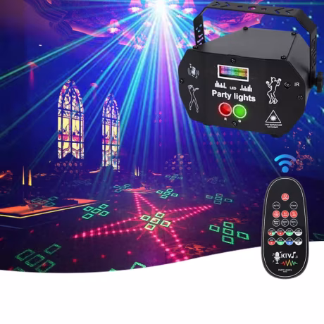 NEW mini projector 3in 1 stage laser light LED dj interact lighting strobe effects beam lights acclarent illumination for stage