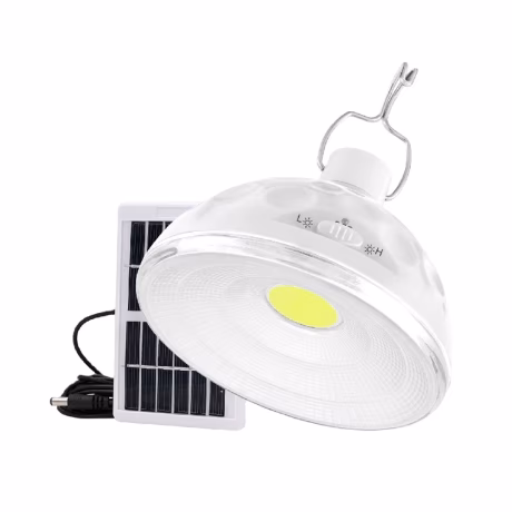 New Mini Solar Powered Emergency Lamp Rechargeable LED Bulb Portable Camping Light