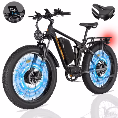 New Model V3 Plus Big Power Fat Tire Electric Mountain Bike 48V 2000W Motor Aluminum Frame 26inch CE Certified Smart Electronic