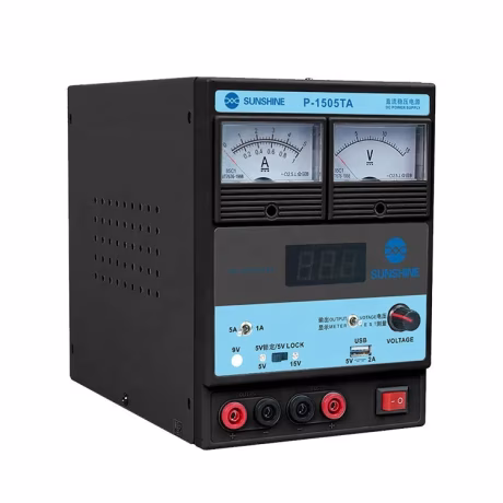 NEw SUNSHINE P-1505TA High precision DC power supply 15V 5A USB Output