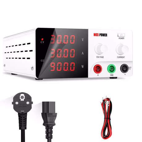 NICE-POWER R-SPS3030 30V 30A White Lab Testing Adjustable Voltage Dc Power Supply Mobile Repair Variable DC Voltage Regulator