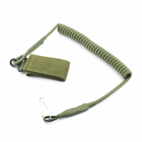 Outdoor Belt CS Bag Accessories Hunting Tactical Task Nylon Waist Rope Single-Point Spring Telephone Rope Safety Harness Rope