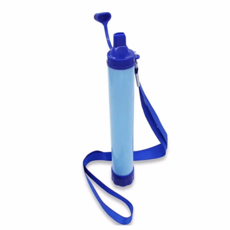 Outdoor survival 99.99% water purification filter emergency gear straw
