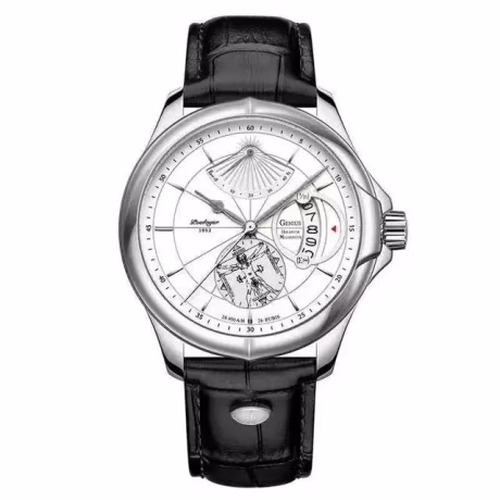 Poedagar 802 Watch Men Wrist Luxury private label Waterproof Genuine Leather Band Business Luminous Quartz Wrist Watch for Men