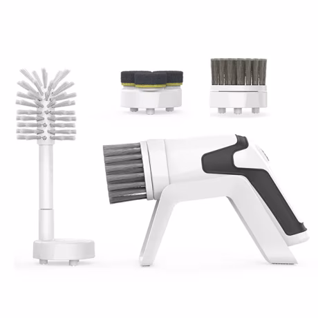 Portable Cleaning Brush Electric Spin Scrubber for Bathroom Bathtub, Cordless Power Spinning Scrub Brush