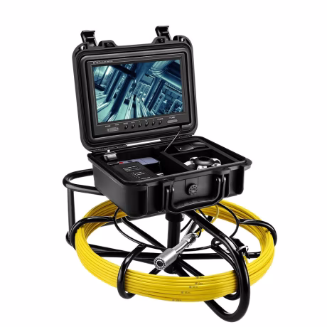 Push Rod 20M Sewer Snake Camera Pipe Drain Inspection System 9 inch Monitor 1000TVL 23mm Lens Industrial Pipe Endoscope Camera