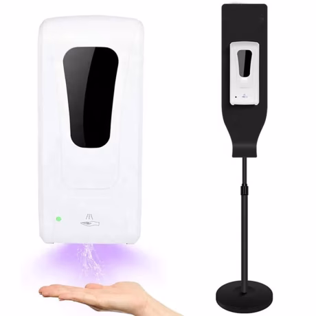 sanitizing sink touch free kiosk bottle contactless digital abs Automatic Soap Alcohol Pump Touchless Hand Sanitizer Dispenser