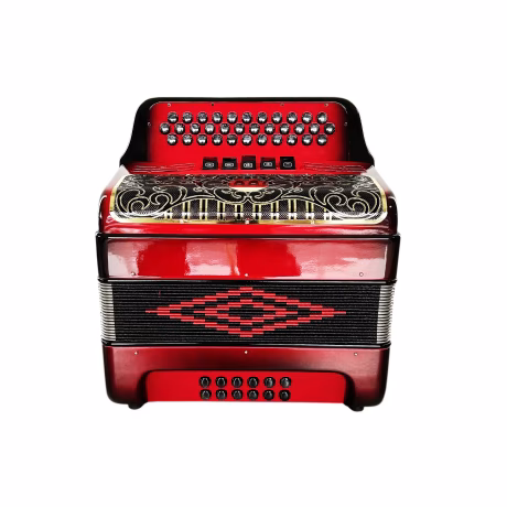 SEASOUND OEM Professional 34 Buttons 12 Bass 5 Registers Fashion Red And Black Accordion Instrument Acordeon JB3412D