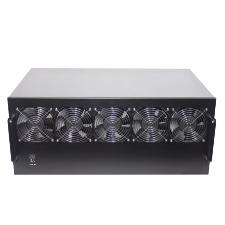 Server 12GPU case power supply computer server casse 6U 13 gpu with 5 fans case