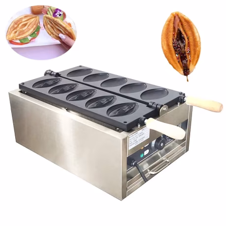 Snack equipment electric commercial women pussy waffle machine girl vagina waffle maker