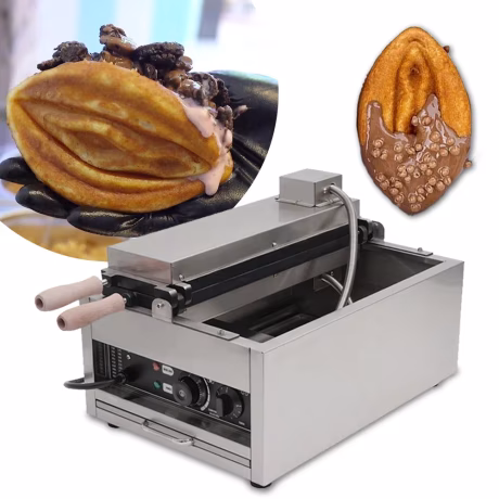 Snack Equipment Non-Stick Electric Commercial Vagina Waffle Maker Making Machine Pussy Waffle Maker Girl Waffle Case Maker