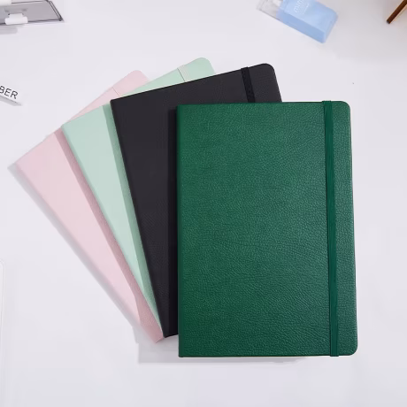 Source Factory Office Hardcover PU Leather Notebook Stationery Supplies A5 Line Dot Journal