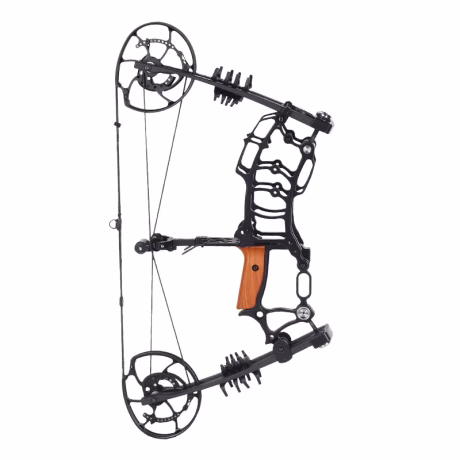 SPG Steel Ball Compound Bow and Arrow Set Left and Right Hand Dual Purpose Bow Kit Archery Outdoors Hunting Shooting Equipment