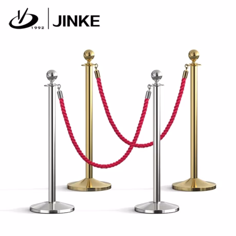 Stackable retractable exhibition car show gold queue post stand crowd control barriers supplies velvet rope barrier stanchions