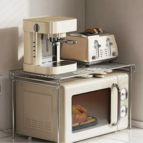 Stainless steel Removable mesa Coffee shelf kitchen Microwave oven rack square Rice Cooker air fryer holder Home organization
