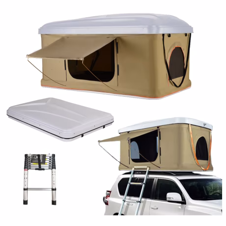 straight hydraulic pressure pop up camping 2 person automatic SUV truck rooftop tents hard cover car roof tent