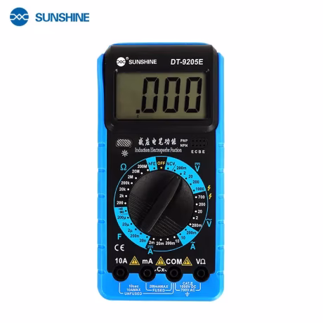 SUNSHINE DT-9205E Digital Multimeter AC/DC Voltage Current Resistance Capacitance Tester Handheld test instrument Power Tools