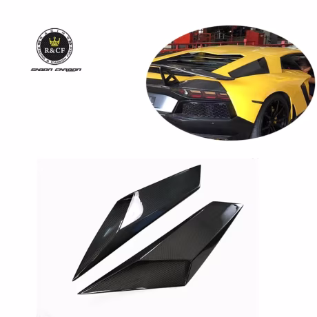 SV style carbon fiber rear Side Vents Scoop Air Intake Duct Rear Cover Trim For Lamborghini Aventador LP700 LP720