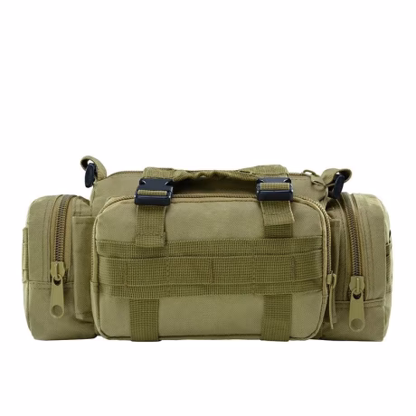 Tactical Shoulder Bag Men Outdoor Chest Bag Camouflage Camping Travel Hiking Hunting Simple Crossbody Waist Bag with Sling Strap