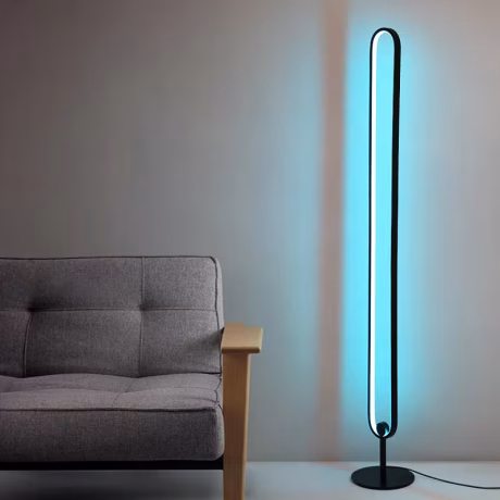 U -shape Household Decorative Standing Light LED Colorful Nordic RGB Control Floor Lamp