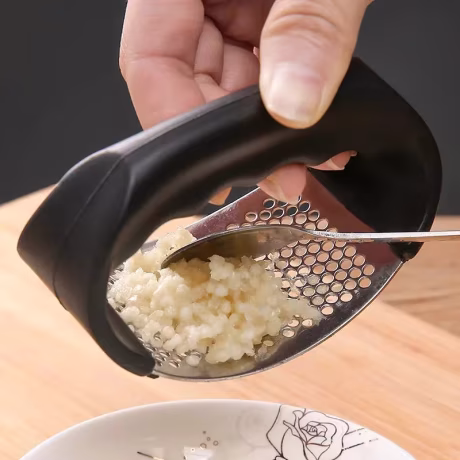 Upgraded Stainless Steel Garlic Press Squeezer Manual Garlic Ginger Rocker Crusher Garlic Cutting Mince Tools Kitchen Gadgets