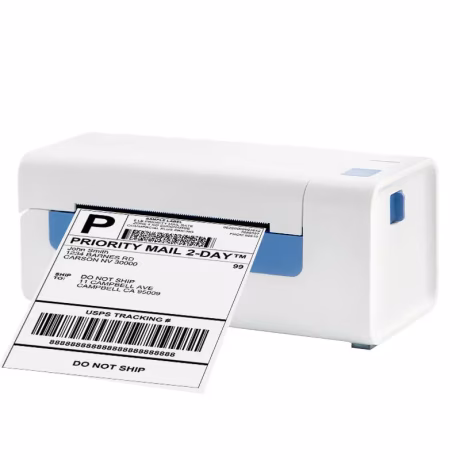 Uyin 4 inch Thermal Label Printer Direct Thermal Desktop Office Use 203DPI USB BT Label Maker Custom Adhesive Printing