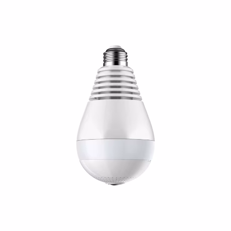 V380 Pro 3MP LED and IR Night Vision Wireless Security 360 Degree WiFi Panoramic Bulb Camera CCTV IP Light Bulb Camera