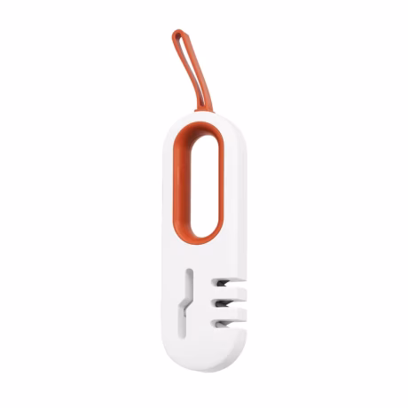 White 4 Stage Whetstone Tool Scissors Kitchen Chef Best Choice Knife Sharpener Stainless Steel Diamond Abrasive Ceramic Support
