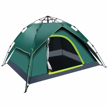 Wholesale high quality glamping Outdoor Double Layer Automatic Hydraulic Tent 3-4 Person Pop Up Waterproof Camping Tent
