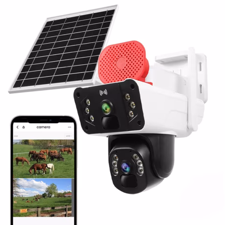 Wistino Okam 8MP Outdoor Waterproof Audio Colorful Night Vision Solar 4g Camera Sim Card